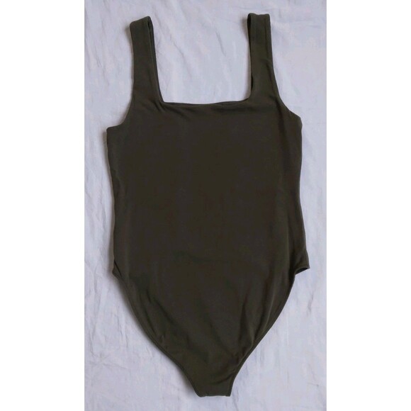 3 Old Navy Square Neck Tank Top Bodysuit Pink Orange Green Women’s Size M - Picture 13 of 14